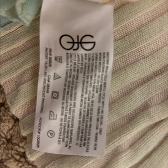 Frayed Pastel Short Sleeve Ribbed Polo Top Size Medium in great condition - Picture 9 of 9